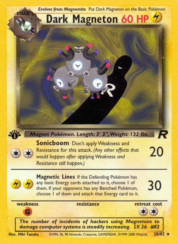 Dark Magneton (28/82) [Team Rocket 1st Edition] | Good Games North