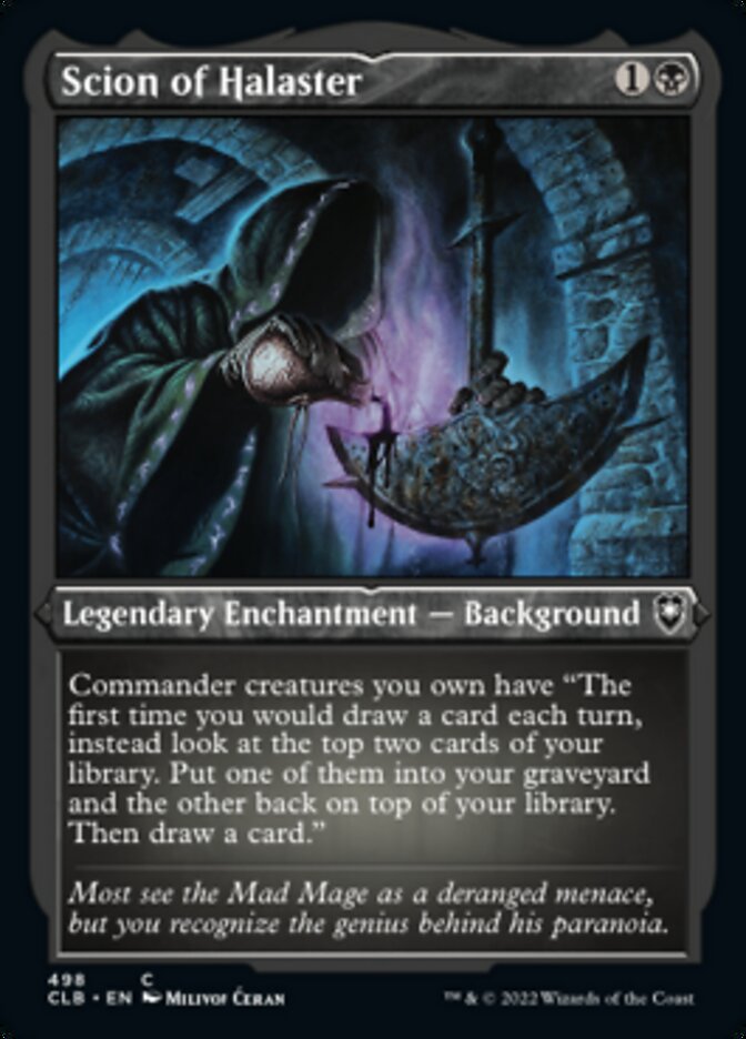 Scion of Halaster (Foil Etched) [Commander Legends: Battle for Baldur's Gate] | Good Games North