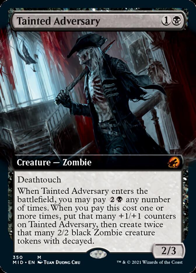 Tainted Adversary (Extended) [Innistrad: Midnight Hunt] | Good Games North