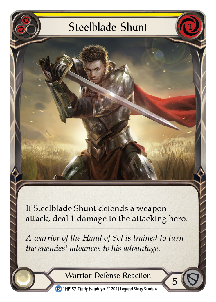 Steelblade Shunt (Yellow) [1HP157] | Good Games North