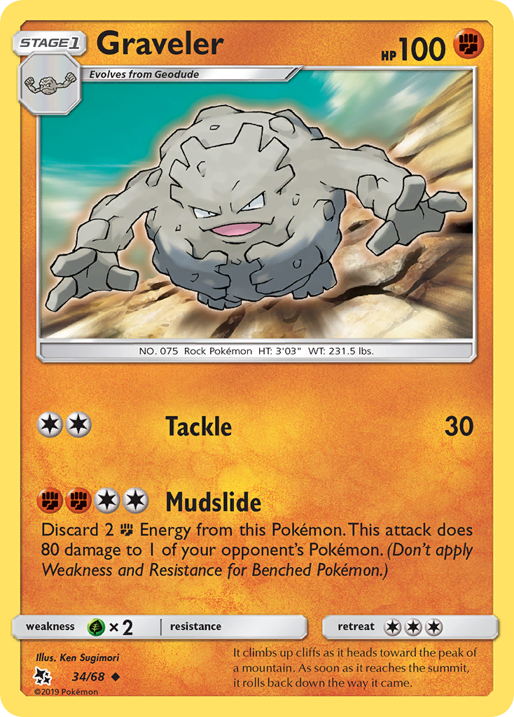 Graveler (34/68) [Sun & Moon: Hidden Fates] | Good Games North