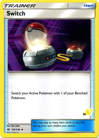 Switch (132/149) (Pikachu Stamp #36) [Battle Academy 2020] | Good Games North