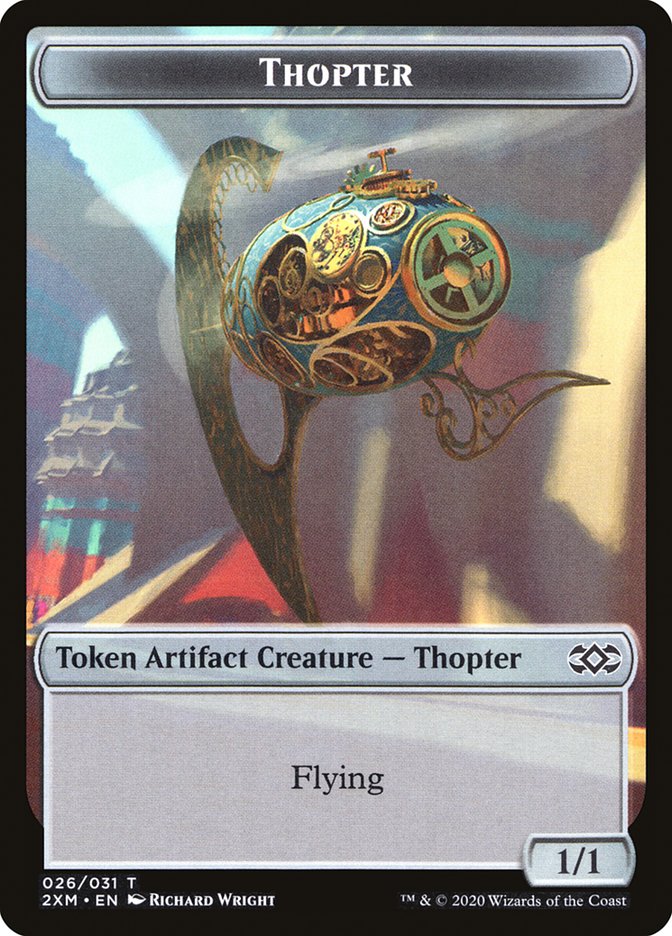 Myr (024) // Thopter (026) Double-sided Token [Double Masters Tokens] | Good Games North