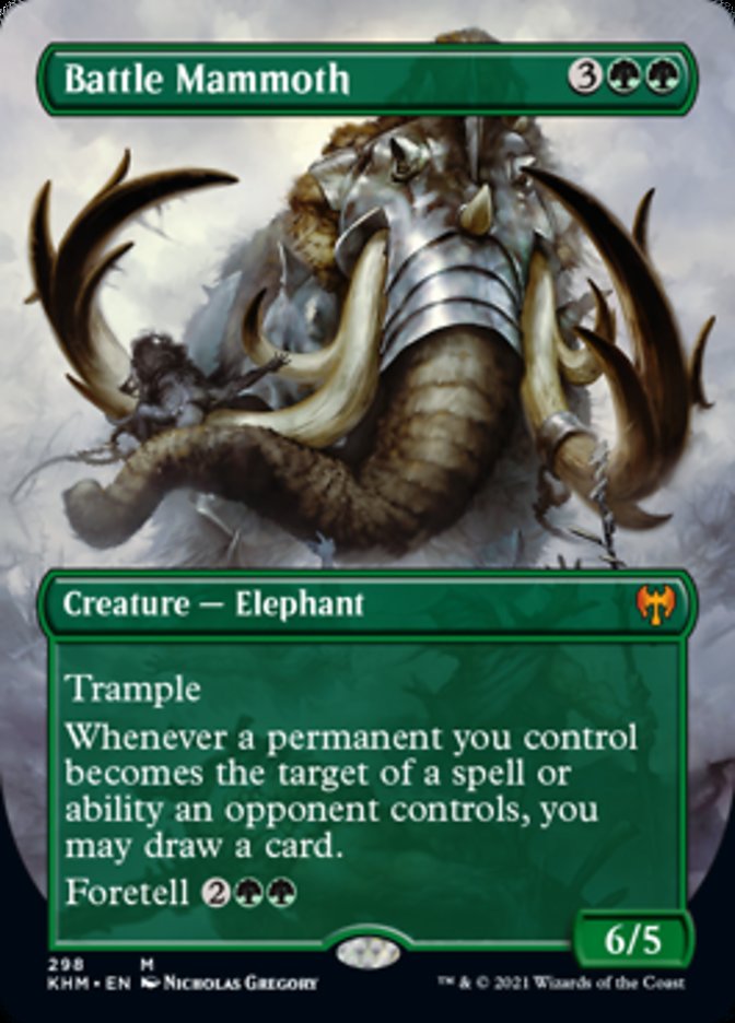 Battle Mammoth (Borderless Alternate Art) [Kaldheim] | Good Games North