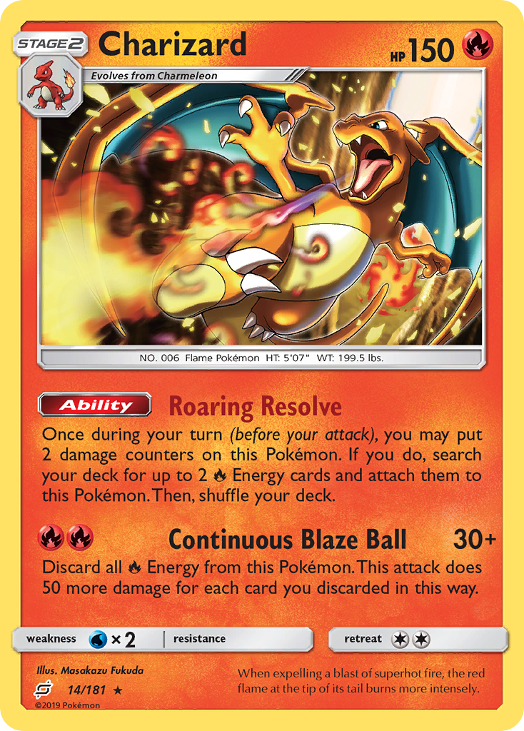 Charizard (14/181) [Sun & Moon: Team Up] | Good Games North