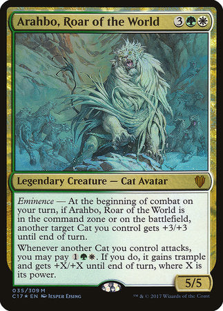 Arahbo, Roar of the World (Commander 2017) [Commander 2017 Oversized] | Good Games North