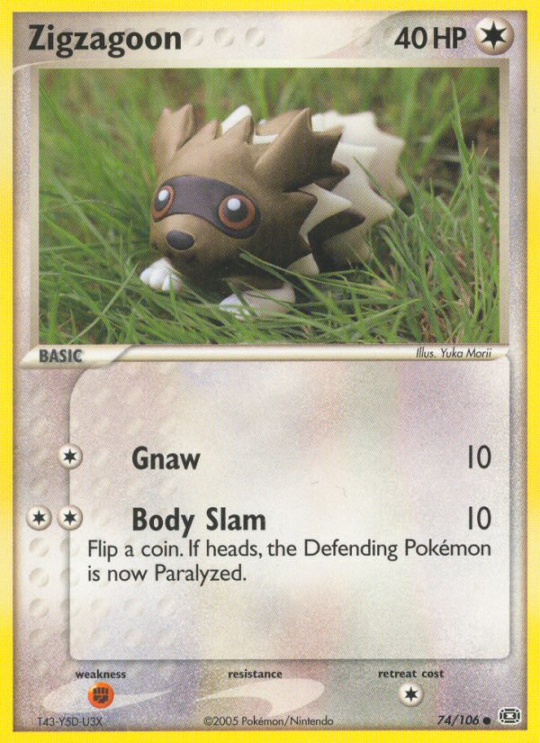 Zigzagoon (74/106) [EX: Emerald] | Good Games North