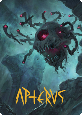 Ghastly Death Tyrant Art Card (Gold-Stamped Signature) [Commander Legends: Battle for Baldur's Gate Art Series] | Good Games North