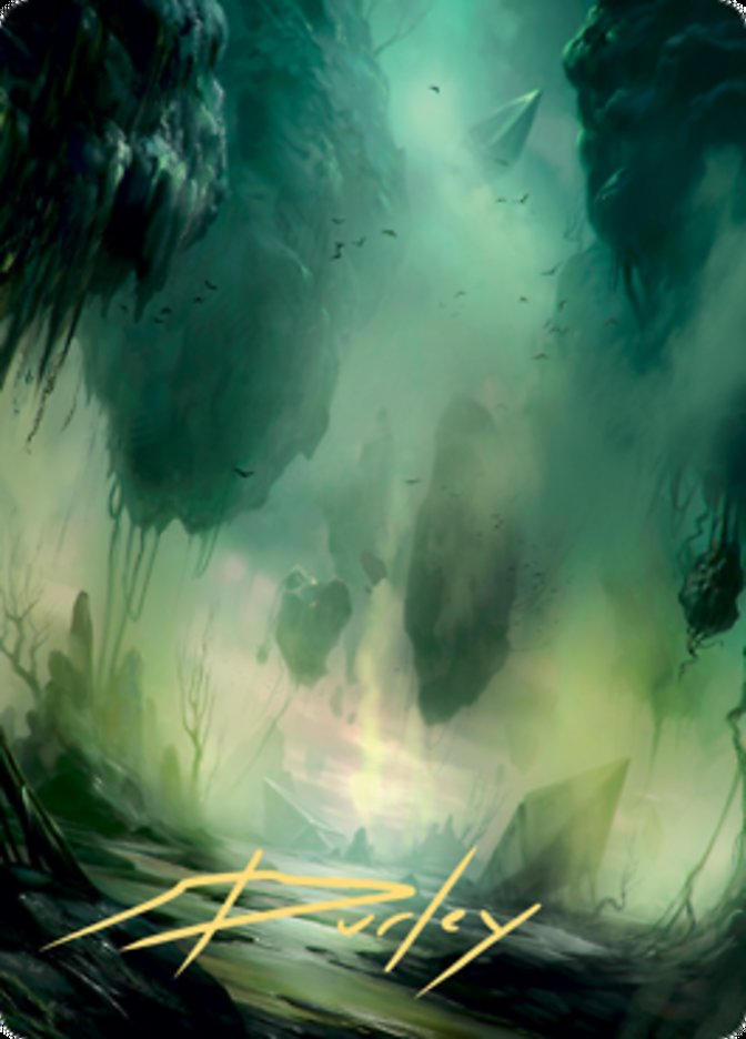 Swamp 1 Art Card (Gold-Stamped Signature) [Zendikar Rising Art Series] | Good Games North