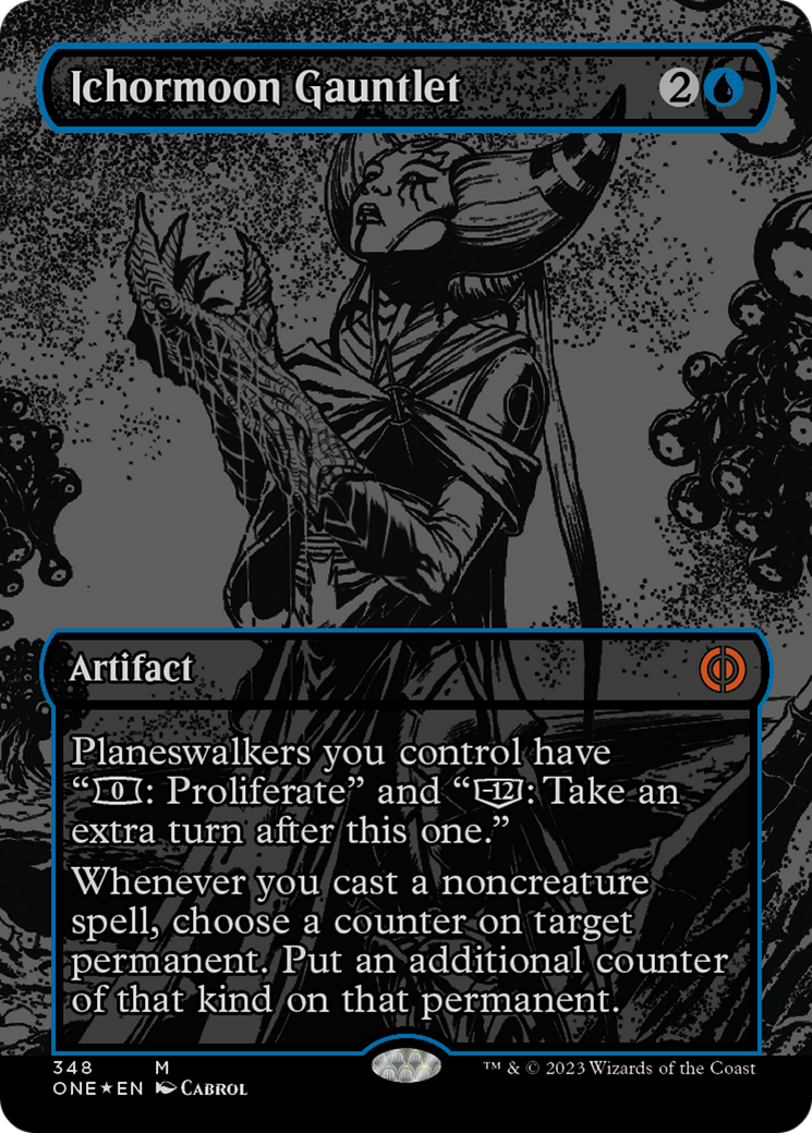 Ichormoon Gauntlet (Oil Slick Raised Foil) [Phyrexia: All Will Be One] | Good Games North