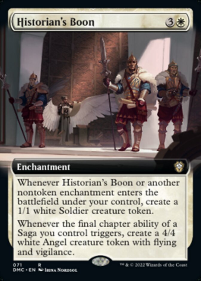 Historian's Boon (Extended Art) [Dominaria United Commander] | Good Games North
