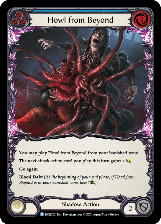 Howl from Beyond (Blue) [MON202-RF] 1st Edition Rainbow Foil | Good Games North