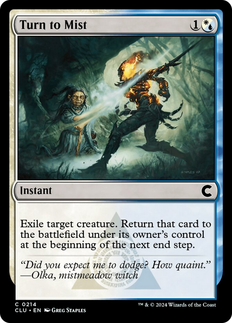 Turn to Mist [Ravnica: Clue Edition] | Good Games North