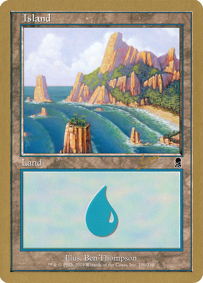 Island (rl336a) (Raphael Levy) [World Championship Decks 2002] | Good Games North