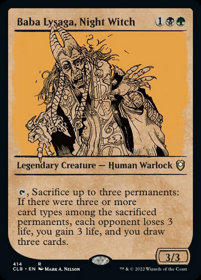Baba Lysaga, Night Witch (Showcase) [Commander Legends: Battle for Baldur's Gate] | Good Games North