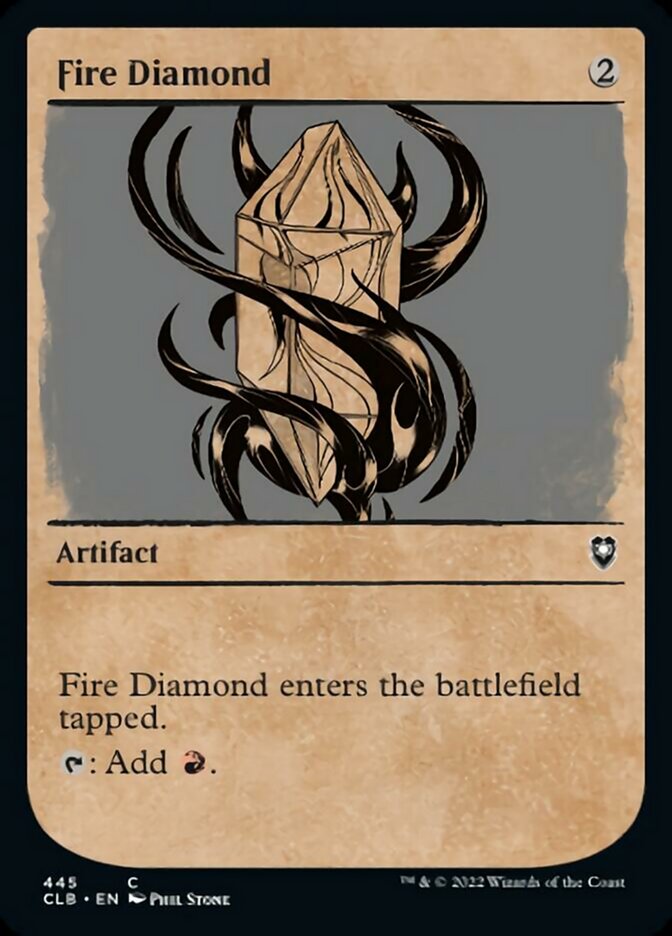 Fire Diamond (Showcase) [Commander Legends: Battle for Baldur's Gate] | Good Games North