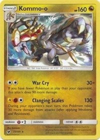 Kommo-o (77/111) (Cracked Ice Holo) (Theme Deck Exclusive) [Sun & Moon: Crimson Invasion] | Good Games North