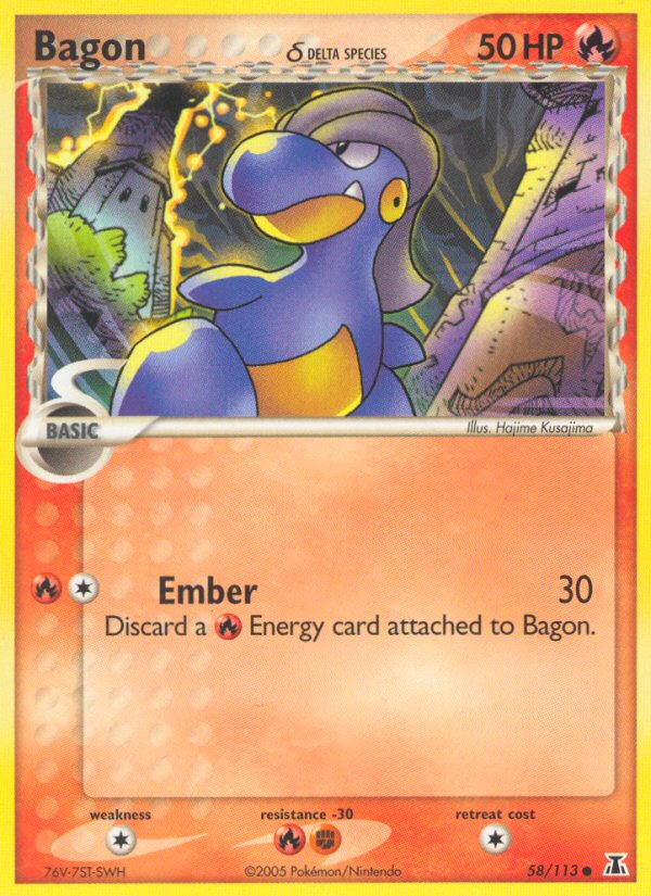 Bagon (58/113) (Delta Species) [EX: Delta Species] | Good Games North