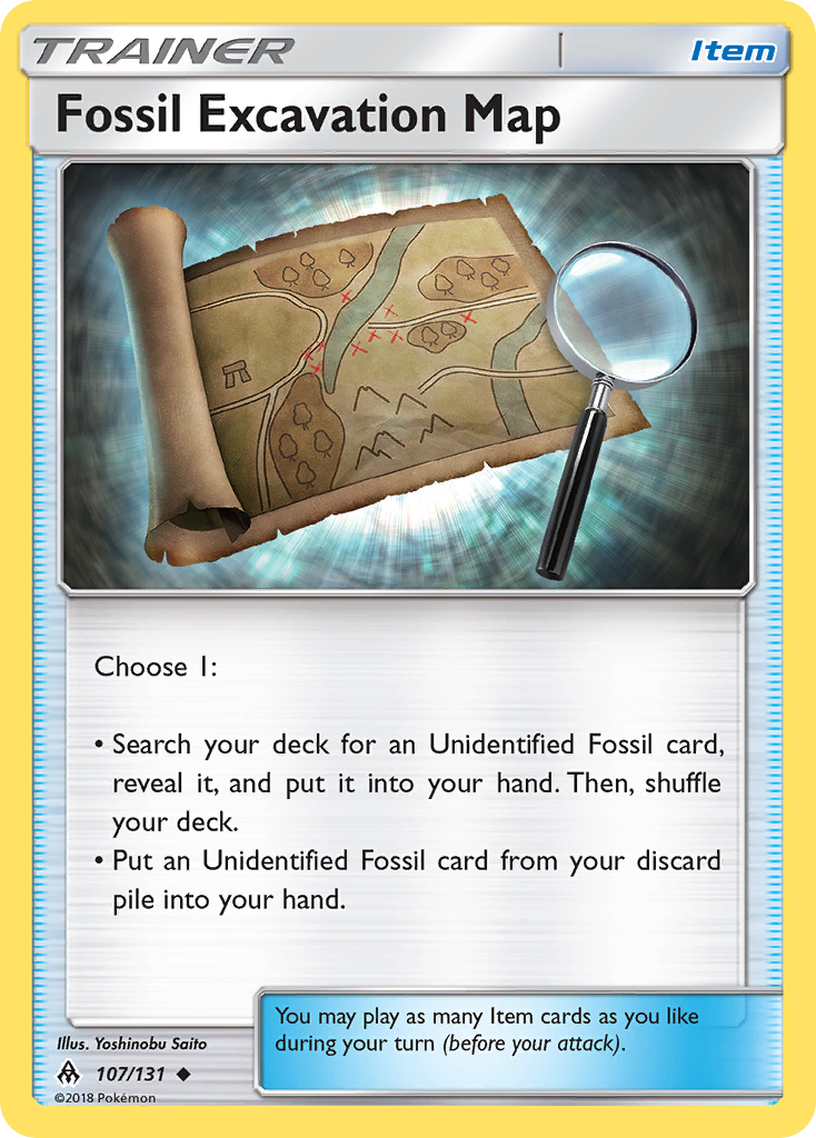 Fossil Excavation Map (107/131) [Sun & Moon: Forbidden Light] | Good Games North