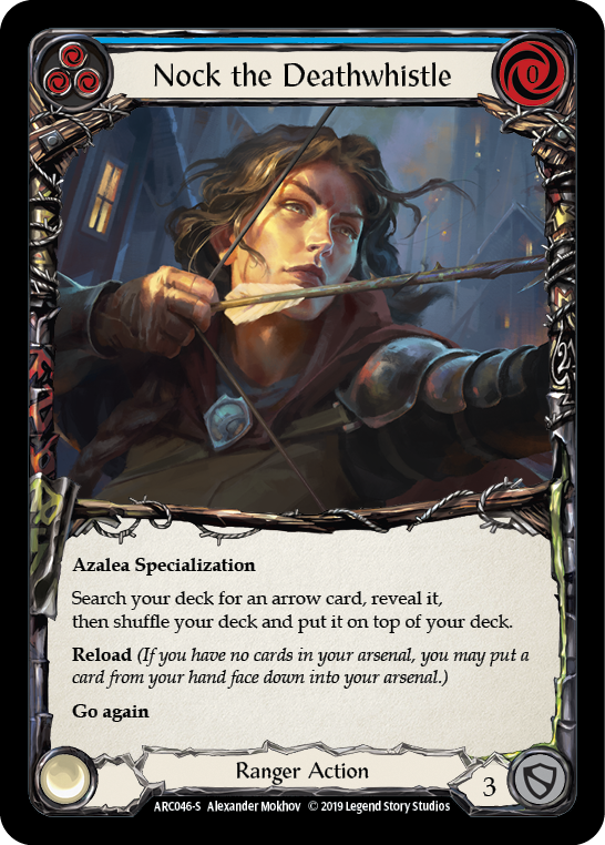 Nock the Deathwhistle [ARC046-S] 1st Edition Rainbow Foil | Good Games North