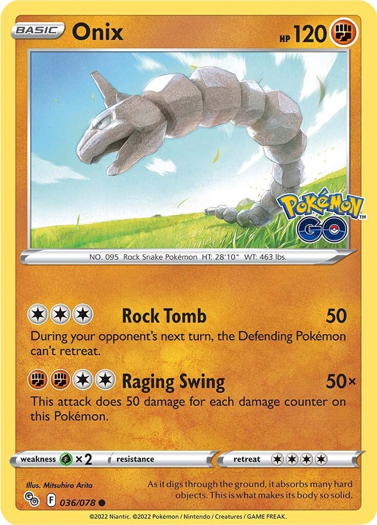 Onix (036/078) [Pokémon GO] | Good Games North