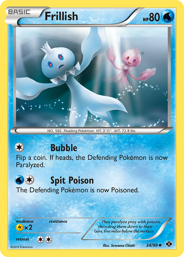 Frillish (34/99) [Black & White: Next Destinies] | Good Games North