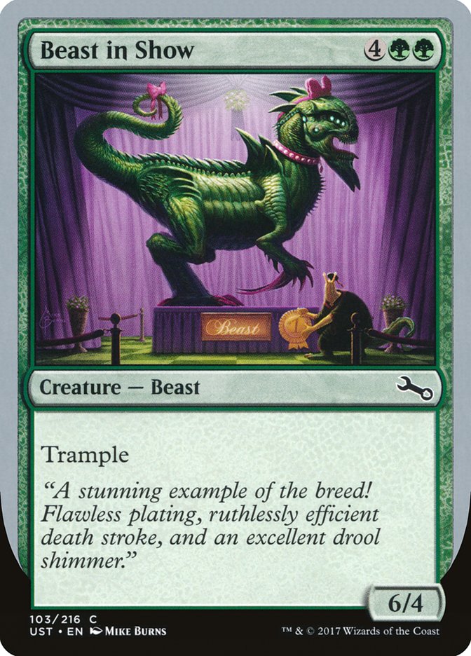 Beast in Show ("A stunning example...") [Unstable] | Good Games North