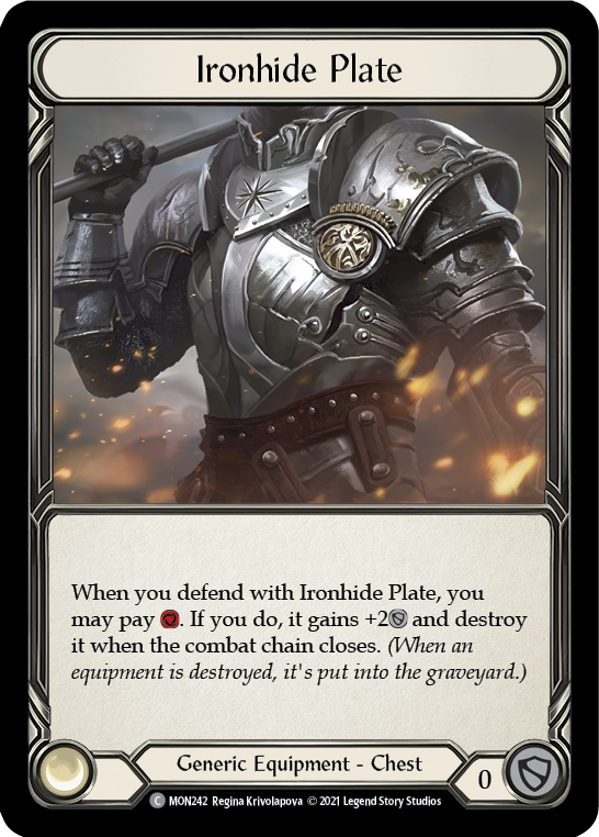 Ironhide Plate [MON242] 1st Edition Normal | Good Games North