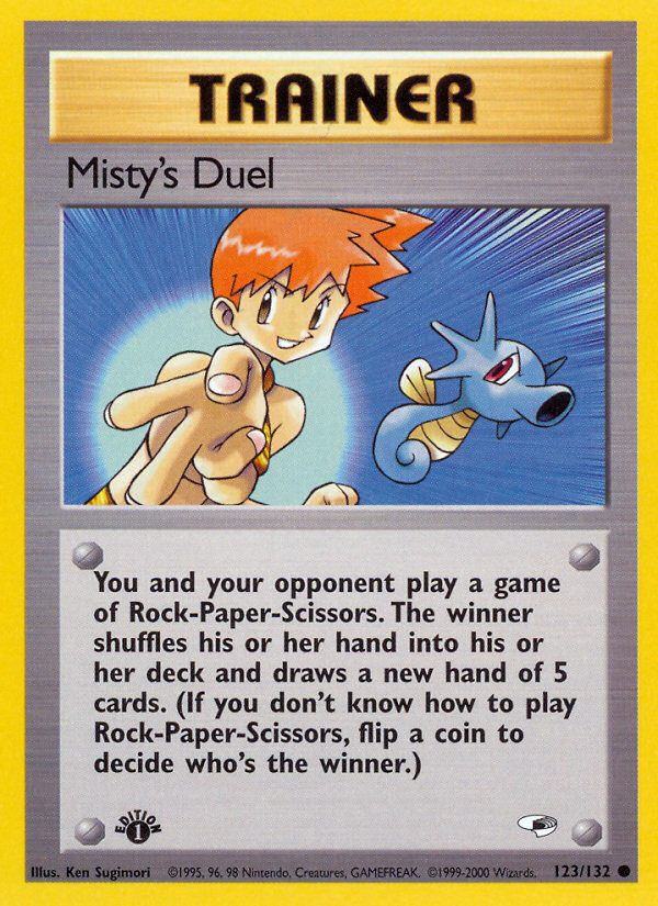 Misty's Duel (123/132) [Gym Heroes 1st Edition] | Good Games North
