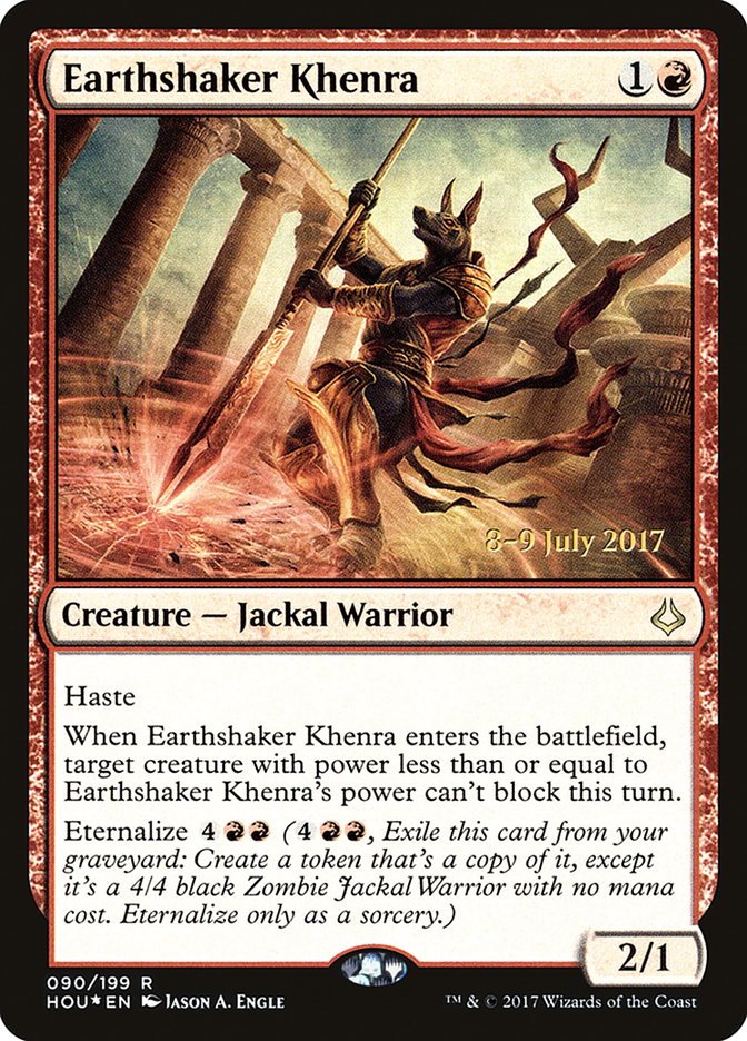 Earthshaker Khenra  [Hour of Devastation Prerelease Promos] | Good Games North