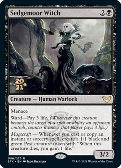 Sedgemoor Witch [Strixhaven: School of Mages Prerelease Promos] | Good Games North