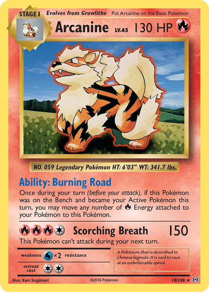 Arcanine (18/108) [XY: Evolutions] | Good Games North