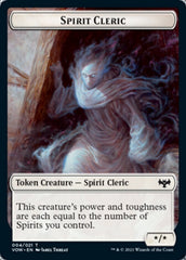 Zombie (008) // Spirit Cleric Double-sided Token [Innistrad: Crimson Vow Tokens] | Good Games North