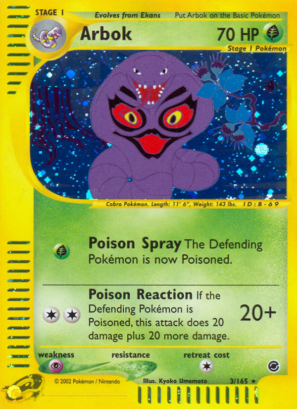 Arbok (3/165) [Expedition: Base Set] | Good Games North