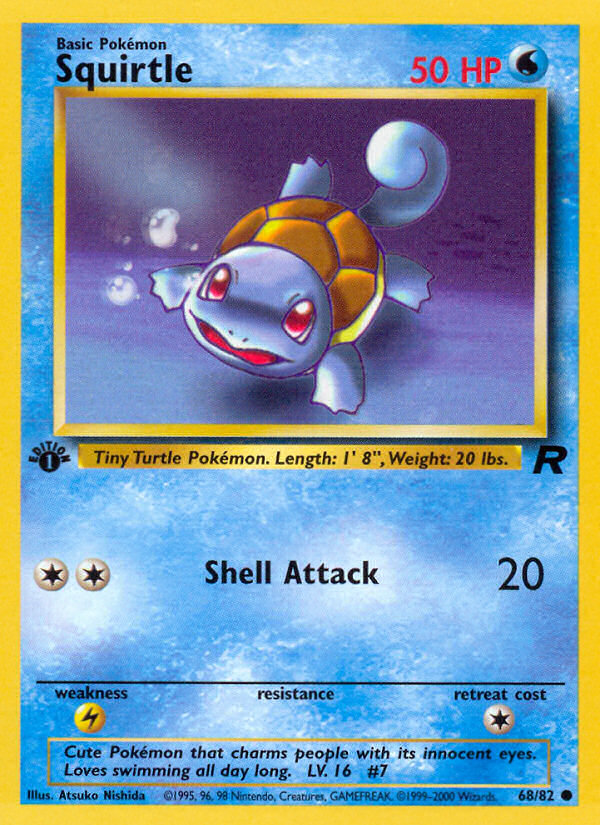 Squirtle (68/82) [Team Rocket 1st Edition] | Good Games North