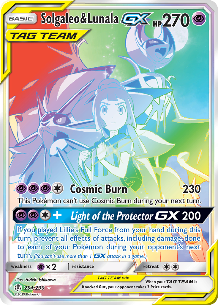 Solgaleo & Lunala GX (254/236) [Sun & Moon: Cosmic Eclipse] | Good Games North