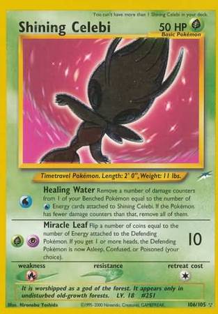 Shining Celebi (106/105) [Neo Destiny Unlimited] | Good Games North