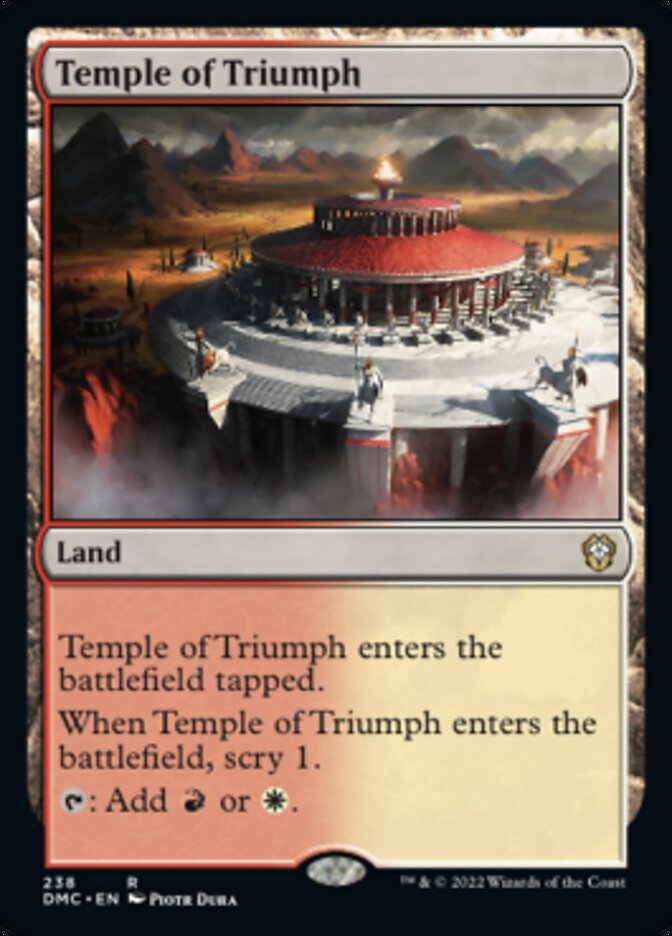Temple of Triumph [Dominaria United Commander] | Good Games North