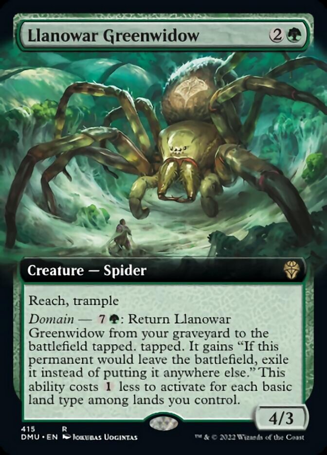 Llanowar Greenwidow (Extended Art) [Dominaria United] | Good Games North