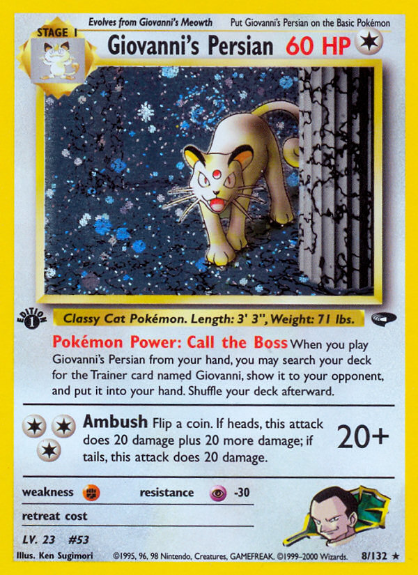 Giovanni's Persian (8/132) [Gym Challenge 1st Edition] | Good Games North