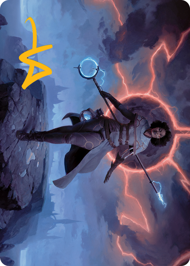 Rona, Herald of Invasion Art Card (Gold-Stamped Signature) [March of the Machine Art Series] | Good Games North