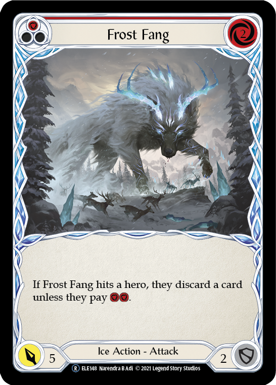 Frost Fang (Red) [U-ELE148] Unlimited Rainbow Foil | Good Games North