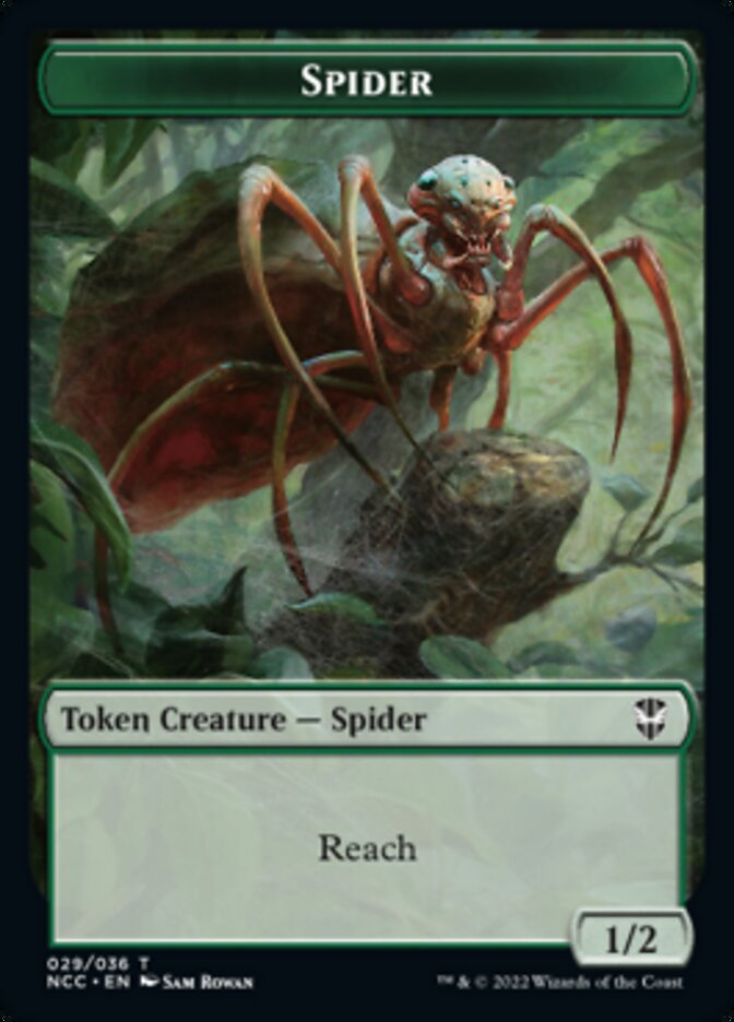 Treefolk // Spider Double-sided Token [Streets of New Capenna Commander Tokens] | Good Games North