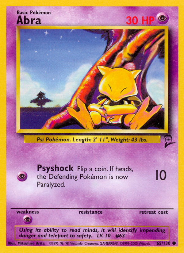 Abra (65/130) [Base Set 2] | Good Games North
