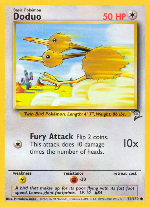 Doduo (72/130) [Base Set 2] | Good Games North
