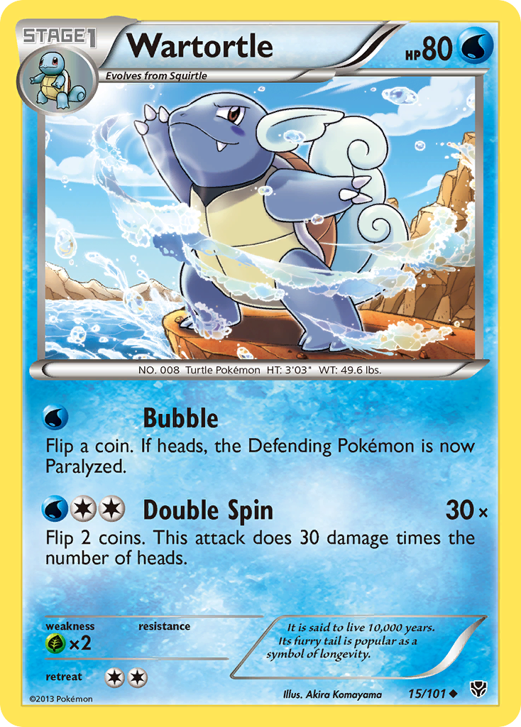 Wartortle (15/101) [Black & White: Plasma Blast] | Good Games North