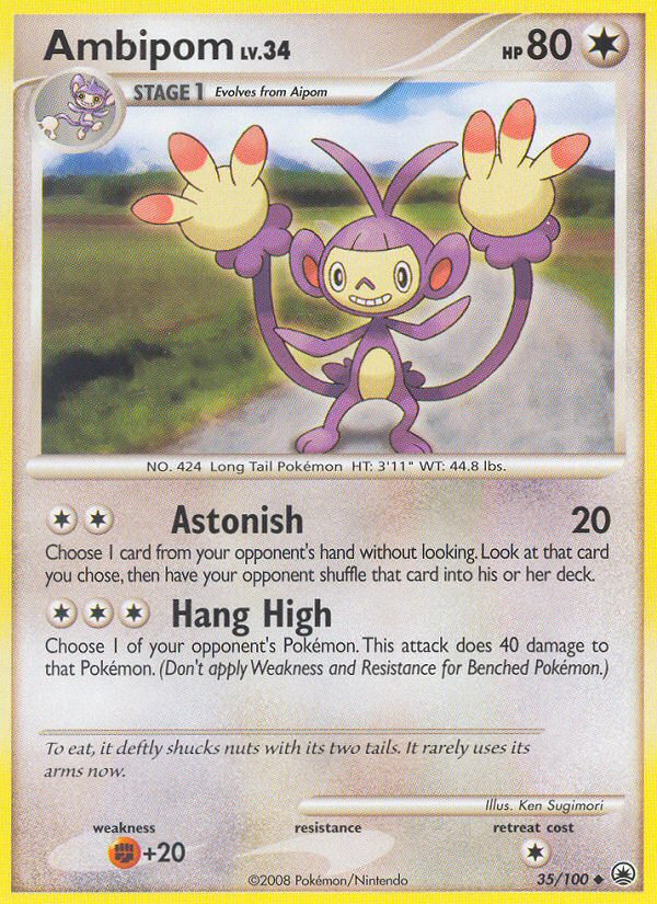 Ambipom (35/100) [Diamond & Pearl: Majestic Dawn] | Good Games North
