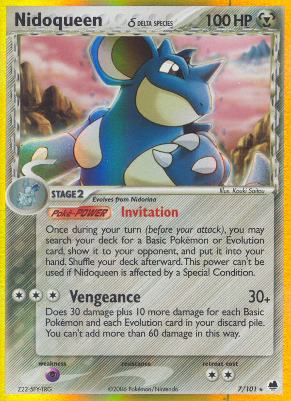 Nidoqueen (7/101) (Delta Species) [EX: Dragon Frontiers] | Good Games North