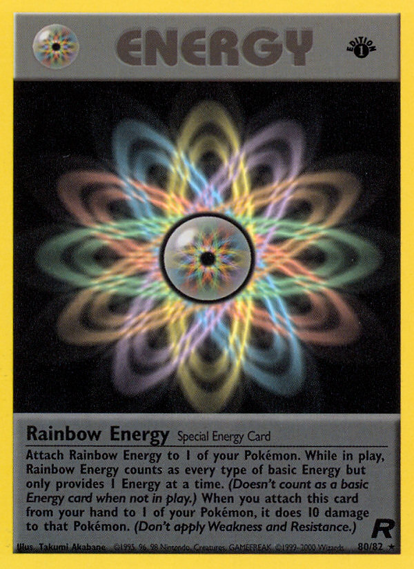 Rainbow Energy (80/82) [Team Rocket 1st Edition] | Good Games North
