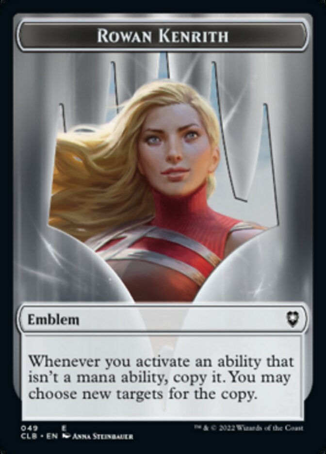Rowan Kenrith Emblem // Copy Double-sided Token [Commander Legends: Battle for Baldur's Gate Tokens] | Good Games North